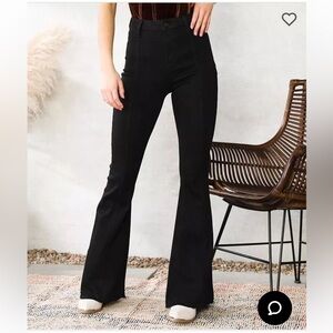 Vervet By Flying Monkey Ultra High Rise Flare Stretch Jean Black size 29